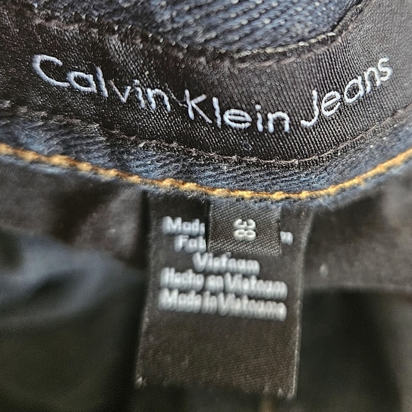 Calvin Klein Blue Denim Bootcut Jeans Men 38x32 - Picture 6 of 7